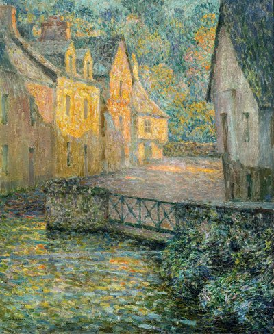 Manhã dourada, 1920. de Henri Le Sidaner