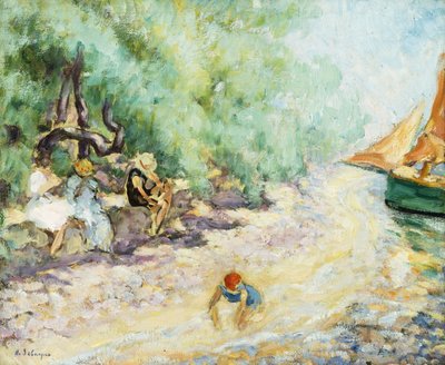 Banhistas ao lado de um rio; Banhistas pelo rio, de Henri Lebasque