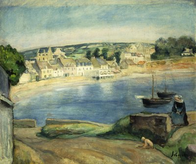 Paisagem bretão em Miget; Paisagem da Bretanha em Miget, de Henri Lebasque