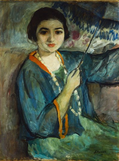 Nono com guarda-chuva; Nono ao "Ombrelle, de Henri Lebasque