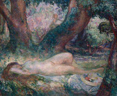 Ninfa adormecida de Henri Lebasque