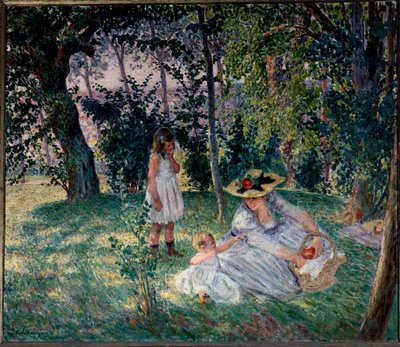 o gosto pela relva Pintura de Henri Lebasque (1865-1937) Angers do século XX, Museu de Belas Artes de Henri Lebasque