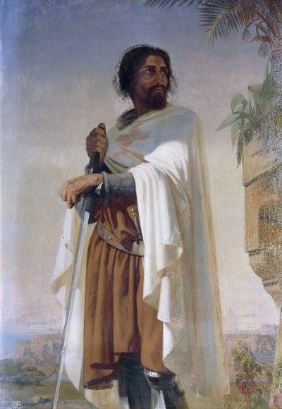 Hugues de Payens, grão-mestre dos cavaleiros templários de Henri Lehmann