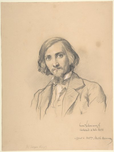 Retrato de Anton Heinrich Springer (1825-1895) de Henri Lehmann