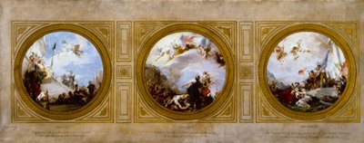 Esboço para a Câmara Municipal do 6º arrondissement: Igualdade. Liberté. Fraternité, cerca de 1887 (óleo) de Henri Leopold Levy