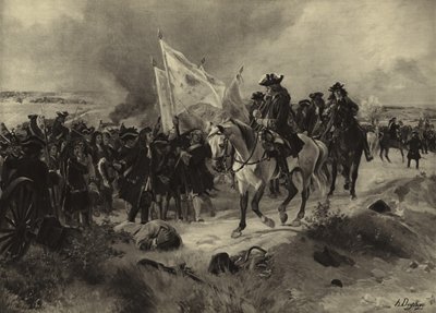 Batalha de Ramillies, 1706 (gravura) de Henri Louis Dupray