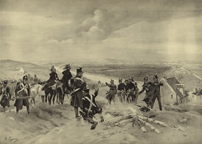 Batalha de St Cloud, 1814 (gravura) de Henri Louis Dupray
