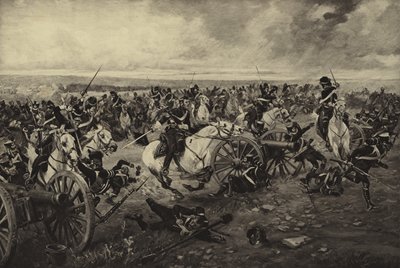 Batalha de Waterloo, 1815 (gravura) de Henri Louis Dupray