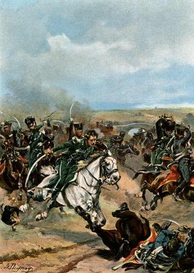 Heroísmo dos oficiais do 20º Chasseurs de Henri Louis Dupray