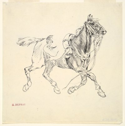 Cavalo Militar de Henri Louis Dupray