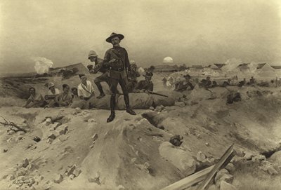 Cerco a Mafeking, 1900 (gravura) de Henri Louis Dupray