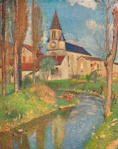 A Igreja de La Bastide, c1915 de Henri Martin