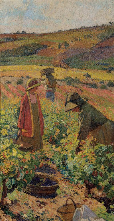 A colheita; Picking, c.1925 de Henri Martin