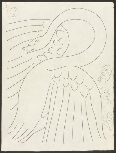 Alguns Sonetos: Frontispício, placa 24 de Poesies de Mallarmé de Henri Matisse