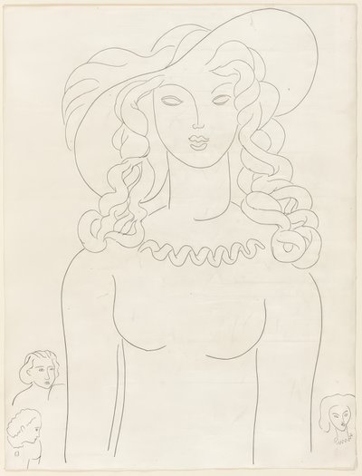 Aparição, prato três de Poesies de Mallarmé de Henri Matisse