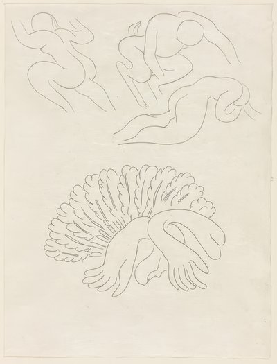 Autre Eventail, de Mademoiselle Mallarmé, placa 21 de Poesies de Mallarmé de Henri Matisse