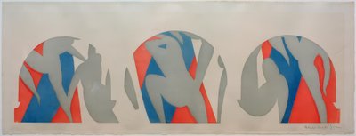 Dança, cinzento, azul, rosa de Henri Matisse