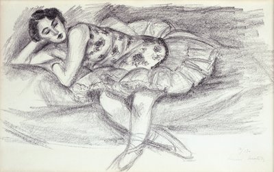 Bailarina no sofá de Ten Dancers de Henri Matisse