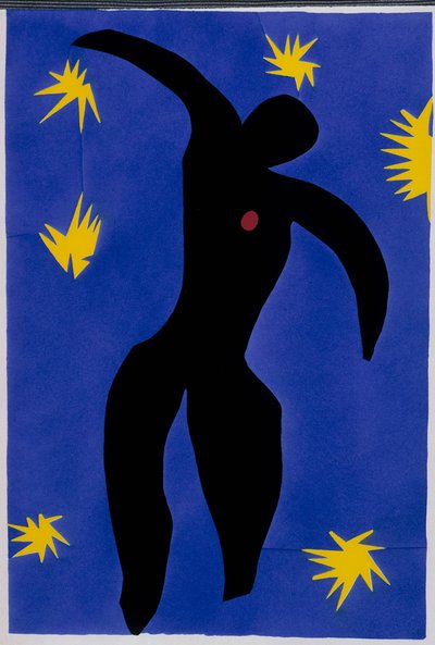 A queda de Ícaro. De "Jazz". Prancha VIII. P. 55 de Henri Matisse