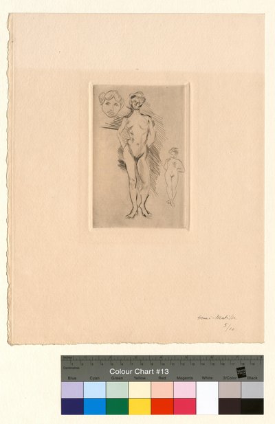 Dois nus, uma cabeça de Henri Matisse