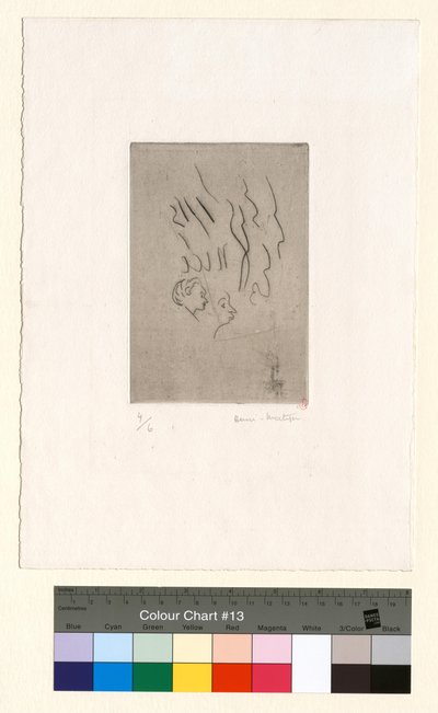 Dois pequenos perfis (prova de mordedura) de Henri Matisse