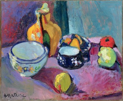 Pratos e frutas de Henri Matisse