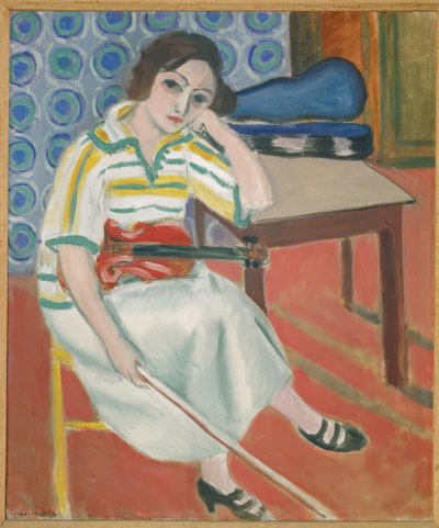 Mulher com violino de Henri Matisse