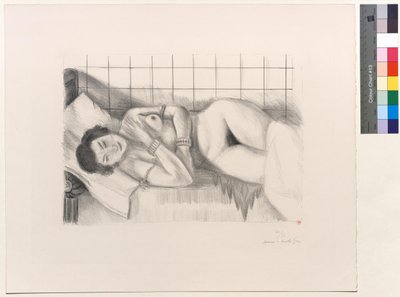 Figura adormecida, xaile sobre as pernas de Henri Matisse