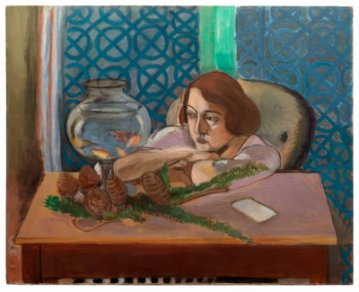 Mulher em frente a um aquário de Henri Matisse