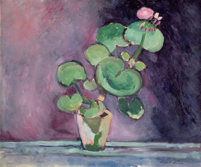 Gerânio num vaso (óleo sobre tela) de Henri Matisse