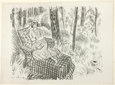 Rapariga numa espreguiçadeira de Henri Matisse