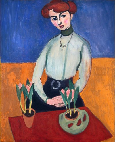Rapariga com túlipas de Henri Matisse