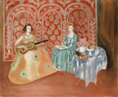 Interior - Duas figuras (Músicos) de Henri Matisse