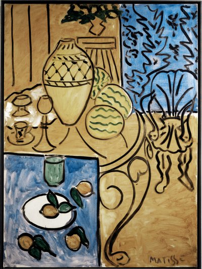 Interior, amarelo e azul de Henri Matisse