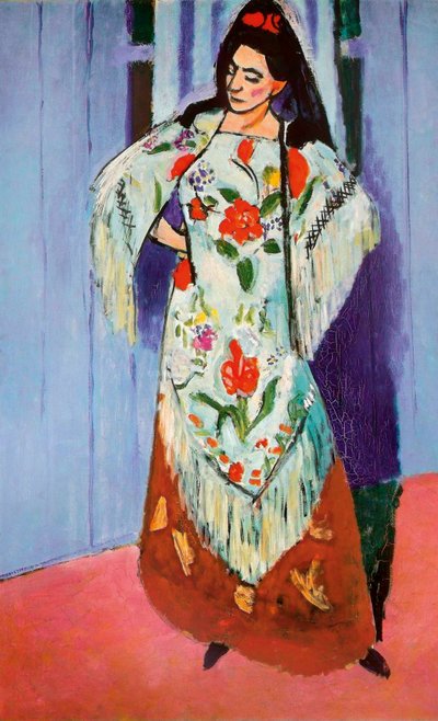 Madame Matisse com xaile de Manila de Henri Matisse