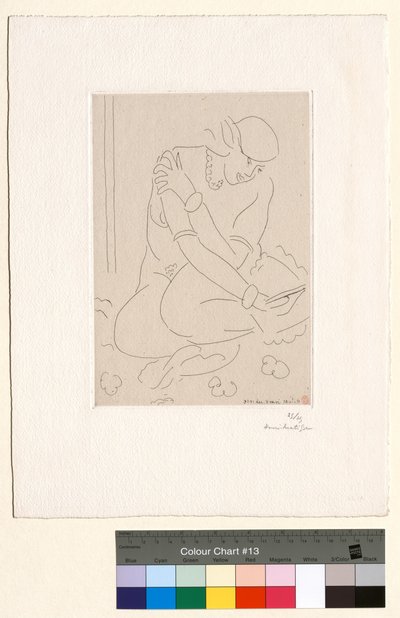 Nu agachado, mão sobre o ombro de Henri Matisse