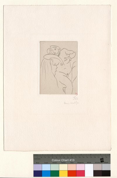 Nu, sentado com o colar de pérolas de Henri Matisse