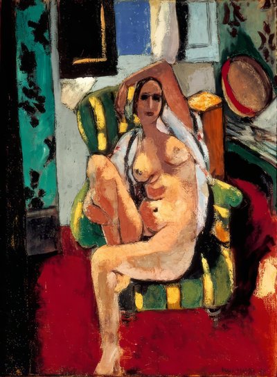 Nu sentado com pandeireta de Henri Matisse