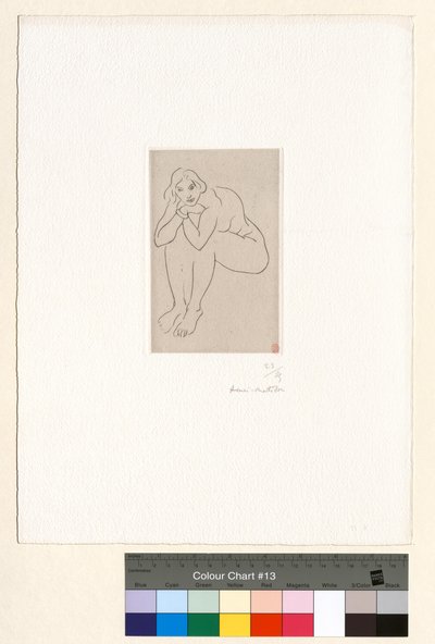Nu sentado, com o tronco apoiado nos joelhos de Henri Matisse