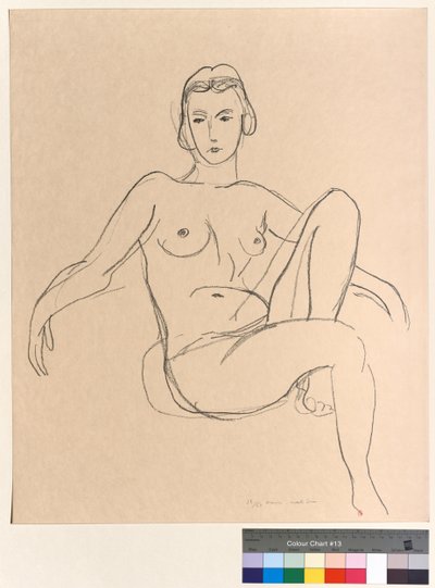 Nu sentado de braços estendidos de Henri Matisse