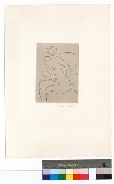 Nu numa poltrona, mão esquerda de Henri Matisse