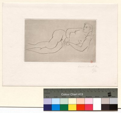 Nu deitado de Henri Matisse