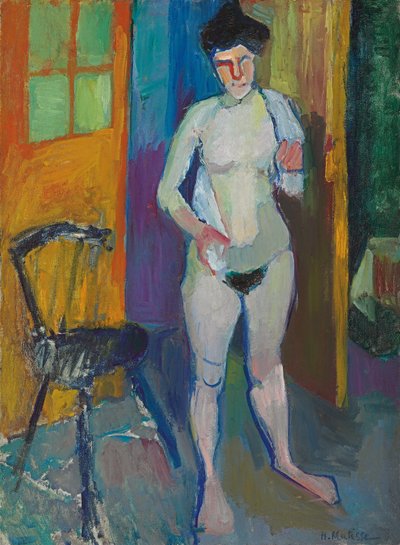 Nu com toalha branca, c.1901-1903 (óleo sobre tela) de Henri Matisse