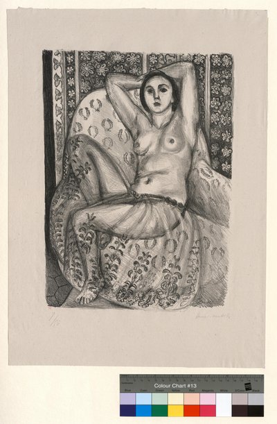 Odalisca sentada com saia de tule de Henri Matisse