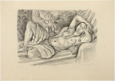 Odalisca com magnólia de Henri Matisse