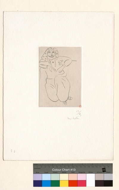 Orientale, tatuagem em forma de cruz no peito de Henri Matisse