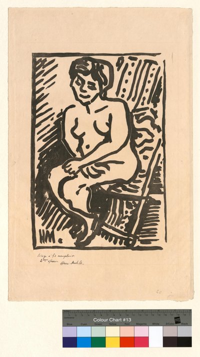 Pequena madeira preta de Henri Matisse