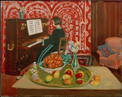 Pianista e natureza morta de Henri Matisse