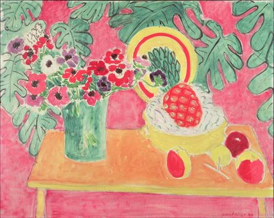 Ananás e anémonas de Henri Matisse