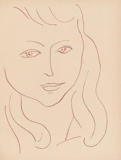 Prato de "Visages" (Visões) de Henri Matisse